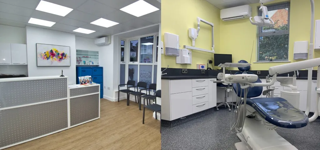 Modern dental practice with air conditioning